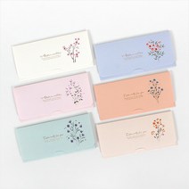 톡톡팬시 플라워 프리미엄 감사봉투 6종 세트, 혼합 색상, 3세트