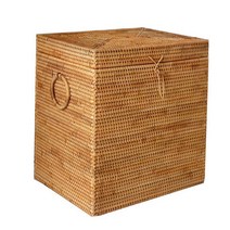 대형 라탄 바구니 피크닉 빨래보관 뚜껑있는 펜트리, 4 (39x29x36cm)