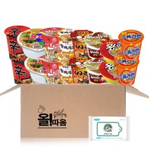 올따옴 소컵 라면 16입 선물박스 2호+올따옴 세정티슈 1개