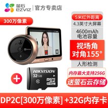 현관초인종 스마트 인터폰 초인종 경보기 환영 001, 【300만 화소 DP2C】+32G
