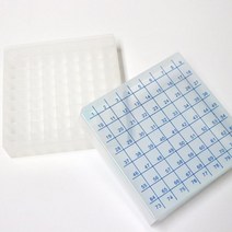 냉동 마이크로 튜브랙 81홀 과학 실험용 준비물 학습 돌봄 연구 방과후 교구 이해