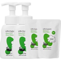 유어클린 핸드워시 파우더향 본품 500ml+리필 400ml 손세정제