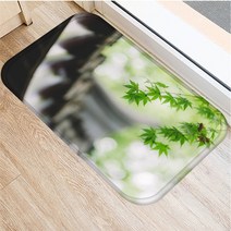디자이너카페트 카펫 인테리어 카페트Leaves Doormat 주방 카펫 Anti-Slip 북유럽 스타일 식물 숲 바닥 욕