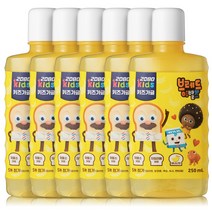 2080 키즈 어린이가글 250mlX6개 대용량 가그린 구강청결제, 바나나맛 가글 6개