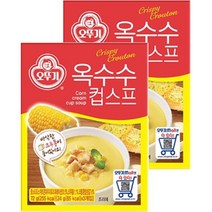 오뚜기 오뚜기 옥수수 컵 스프 (24g×3개입) 간단한 야식 메뉴 자취생 요리 직장인 점심 메뉴 추천, 2개