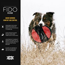 강아지원반 ezydog fido 플라이어 개 디스크 프리스비 장난감 - 내구성을 위한 튼튼한 나일론 강화 웨빙 - 가볍고 가져오기 달리기 및 운동에 적합 - 소형 중형 및