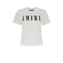23SS AMIRI 화이트 코튼 티셔츠 PXWJLT001 100