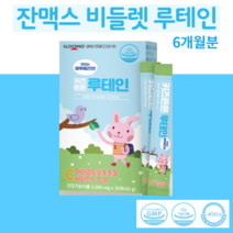 어린이루테인 키즈루테인 과립 분말 가루 3세 4세 5세 6세 7세 유아 초등학생 루테인 아이 눈영양제 눈건강관리 마리골드추출물 비타민c함유 블루베리맛 어린이눈영양제 1개월~6개월분, 30포x6박스 6개월분