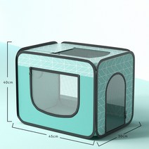 펫드라이룸 강아지털말리기 애완 동물 건조 상자 고양이 개 머리 불고 헤어 드라이어 가방 목욕 손질 케이, 03 Green