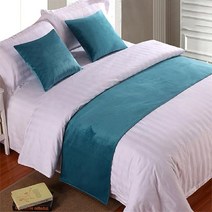 유럽 스타일 럭셔리 벨벳 침대 2 개 콘솔 데코 주방소품 테이블, 50x260cm Bed Runner, 12