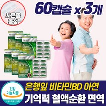 프리미엄 은행잎추출물 혈액순환제 팔 다리 종아리 손끝 손발 저림 개선 영양제 차가움 두뇌 머리 혈행 혈관 관리 개선제 좋은 건강 식품 여성 부모님 50대 60대 70대 추천, 혈액순환영양제_3개_할인_사은품, 3개