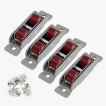 베어링 규격 특수 링 스냅 4pcs 7788type 플랫오목 이중 휠 플라스틱 스틸 슬라이드 도어 창 풀리 u 형 울트라 사일런스 휠, Flat Wheel 88type
