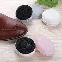 휴대용 구두광택스폰지 왁스 남성 여성 신발 관리 구두약 먼지털이 출장용품 간편한사용, 랜덤