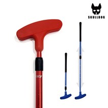 어린이 성인 전연령 연습용 퍼터 일자형 좌타 우타 양손 길이조절 퍼터연습채 퍼팅연습기, 길이조절 양손 퍼터 레드