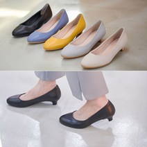 국내생산 둥근코 로우힐 굽낮은 구두 2.5cm 편한구두