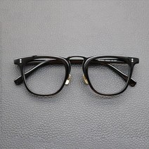 반뿔테 실루엣 하은테 안경 빈티지 남성 옵티컬 여성