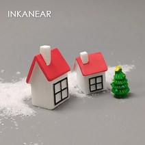 크리스 마스 장식 데코용품소품 트리꾸미기 메리 산타 클로스 테라리움 눈사람 홈 인형 미니어처 새해 상자, 03 house tree 3pcs3
