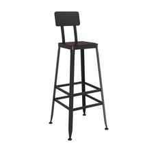 등받이 체어 바 하이 의자 SH800 테이블 SH700 북유럽, 높이 75cm 원목시트
