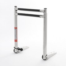 요비월드 스텐 접이식 보트사다리 2단 수영장사다리 보트사다리 요트부품, 상세페이지 참조