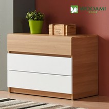[우아미아이] [우아미가구]네트800 3단서랍장, 색상:올화이트
