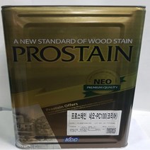 KCC 프로스테인 네오 16L 오일스테인 투명 목재용 방수 방부 방충, 16000ml, 1개