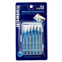 6개 다양한크기 정밀 드라이버세트 분해 벽시계 실습