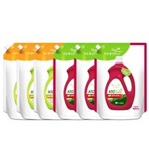 [아토세이프]액체세제 리필1.8LX3개+유연제 리필1.8LX3개, 02.액체세제3개+유연제(핑크로즈향), 상세설명 참조