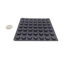 3M 범폰 미끄럼방지 스티커 검정 A0017 49p, 4개