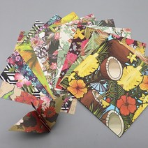 페이퍼 크래프트 종이접기20pcs 일본 꽃 종이 접기 접는 공예 종이 양면 인쇄 패턴, b