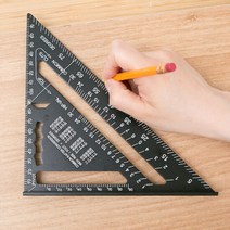 목공 삼각자 7인치/알루미늄 각도기 직각자 연귀자 철직자, 단품