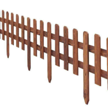 낮은 정원 목재 울타리 파티션 잔디보호 펜스 담장, 브라운100x30x45 두께 13mm