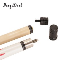 MagiDeal 실내 게임용 플라스틱 조인트 프로텍터 당구 큐 스틱 스누커 액세서리 516x18 2 피스 세트, 단일옵션
