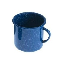GSI 아웃도어 블루 Enamelware 12oz Coffee Beverage Cup 머그 캠핑 사냥 Fishing