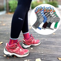 이드로 (5+1켤레) 국내생산 여성용 등산 중목 양말 스포츠 작업용 두꺼운 발목 양발, 여성용(6켤레)