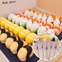 초밥젤펜 햄버거젤펜 0.5mm 음식 모형 귀여운 선물용 볼펜 필기감좋은, 1-3. A타입 성게알초밥