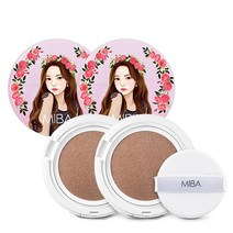 미바 파운데이션 더블 왕쿠션 본품+리필+퍼프2개, 2개, 23호 본품+리필
