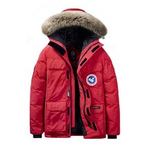 엘쏘 남성 퍼 후드 패딩 다운 점퍼