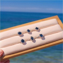 oshu / 여름 바다패션 영롱 크리스탈 세트 반지