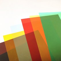 PVC 칼라 투명 필름지 10장 24x35cm / PVC판 / 칼라 투명판 / PVC 필름 / 칼라 투명 필름지, 갈색 10장