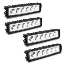 오토바이트레일러 바이크 자전거 트레일러 캐리어 2/4pc 12V Led 라이트 바 18/48W LED 작업 스포트 헤드, 04 4PC 18W