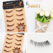 일본 인조 속눈썹 다이아몬드래쉬 시리즈 미용 용품, 1개, 54601 엘레간트 아이 롱 볼륨