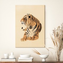 더 아트 컴퍼니 우리 집 지켜주는 성공하는 액운방지 수맥차단 액운막는 황호 백호 호랑이 사업운 금전운 명예운 재물운 와이드 사진 그림 액자 47종 (1-23), 12. 천운기수 맹호도