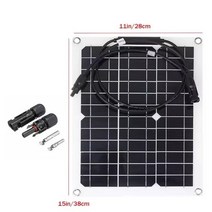 300w 태양광 발전 시스템 220v3000w 인버터 키트 400w 태양 전지 패널 배터리 충전기 완전한 컨트롤러 홈 그리드 캠프 전화 패드, 300w 태양 전지 패널