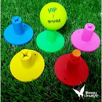 동계고무티 골프티 롱티 숏티 골프용품, 고리형고무티(화이트)
