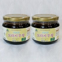 청운당농산 지리산 무 도라지청 2병 토종 수제 도라지조청 약도라지청 효능, 2개, 500g