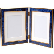 만장 포토 프레임 Double Frame Basic 2L 세로 블루 DF-B5BL
