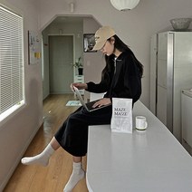 마이스페셜 아노락 반집업 맨투맨롱원피스