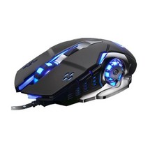 손목 편한 마우스 인체 공학적 통증 완화 버티컬 세로 마우스유선 게임용 6 프로그래밍 가능 버튼 pc 컴퓨터 노트북 게임 및 용 다채로운 led 라이트, 협력사, 검은 색