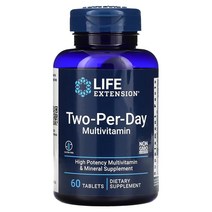 라이프익스텐션 투퍼데이 멀티비타민 60정 / Life Extension Two Per Day MutiVitamin, 1개