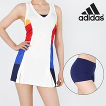 아디다스 여성 테니스스커트 원피스 캡내장드레스 운동복 치마바지-BP5227
